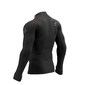 Compressport Winter Trail Postural Hardloopshirt Lange Mouwen Zwart Heren