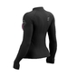 Compressport Winter Trail Postural Hardloopshirt Lange Mouwen Zwart Dames