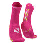Compressport Pro Racing v4.0 Run High Compressiesokken Roze