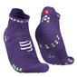 Compressport Pro Racing v4.0 Run Low Compressiesokken Paars/Groen