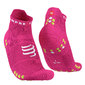 Compressport Pro Racing v4.0 Run Low Compressiesokken Roze