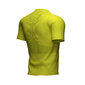 Compressport Trail Half-Zip Fitted Hardloopshirt Korte Mouwen Limegroen Heren