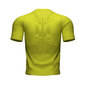 Compressport Trail Half-Zip Fitted Hardloopshirt Korte Mouwen Limegroen Heren
