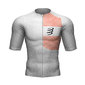 Compressport Tri Postural Top Korte Mouwen Wit/Oranje Heren