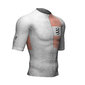 Compressport Tri Postural Top Korte Mouwen Wit/Oranje Heren