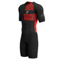 Compressport Aero Trisuit Korte Mouwen Zwart/Rood Heren