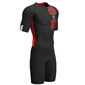 Compressport Aero Trisuit Korte Mouwen Zwart/Rood Heren