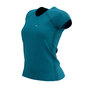 Compressport Training Hardloopshirt Korte Mouwen Blauwgroen Dames