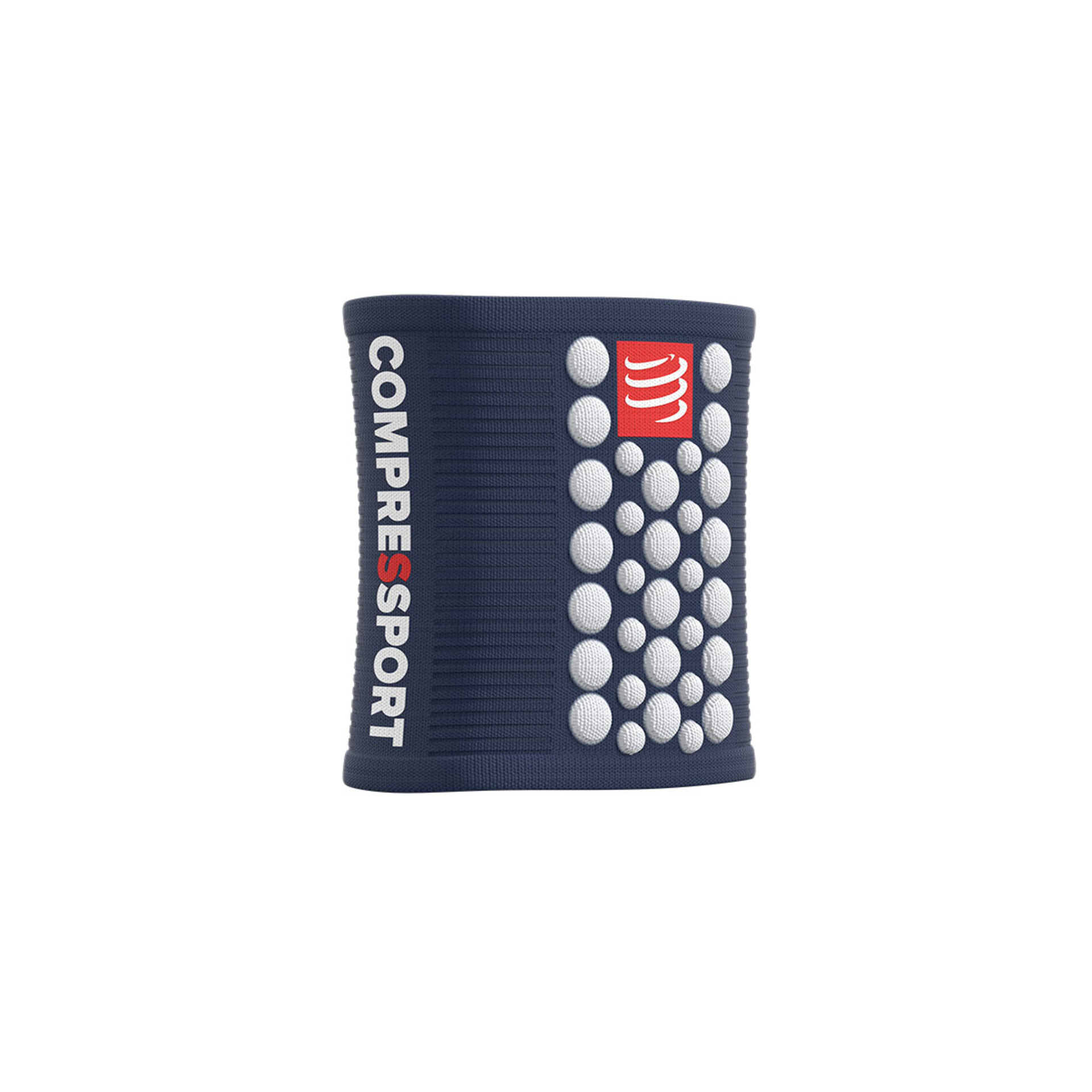 Compressport Zweetband 3D.Dots Blauw/Wit