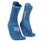 Compressport Pro Racing v4.0 Run High Compressiesokken Blauw/Roze