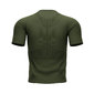 Compressport Trail Half-Zip Fitted Hardloopshirt Korte Mouwen Groen Heren
