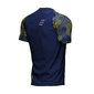 Compressport Racing Hardloopshirt Korte Mouwen Blauw/Fluo Groen Heren