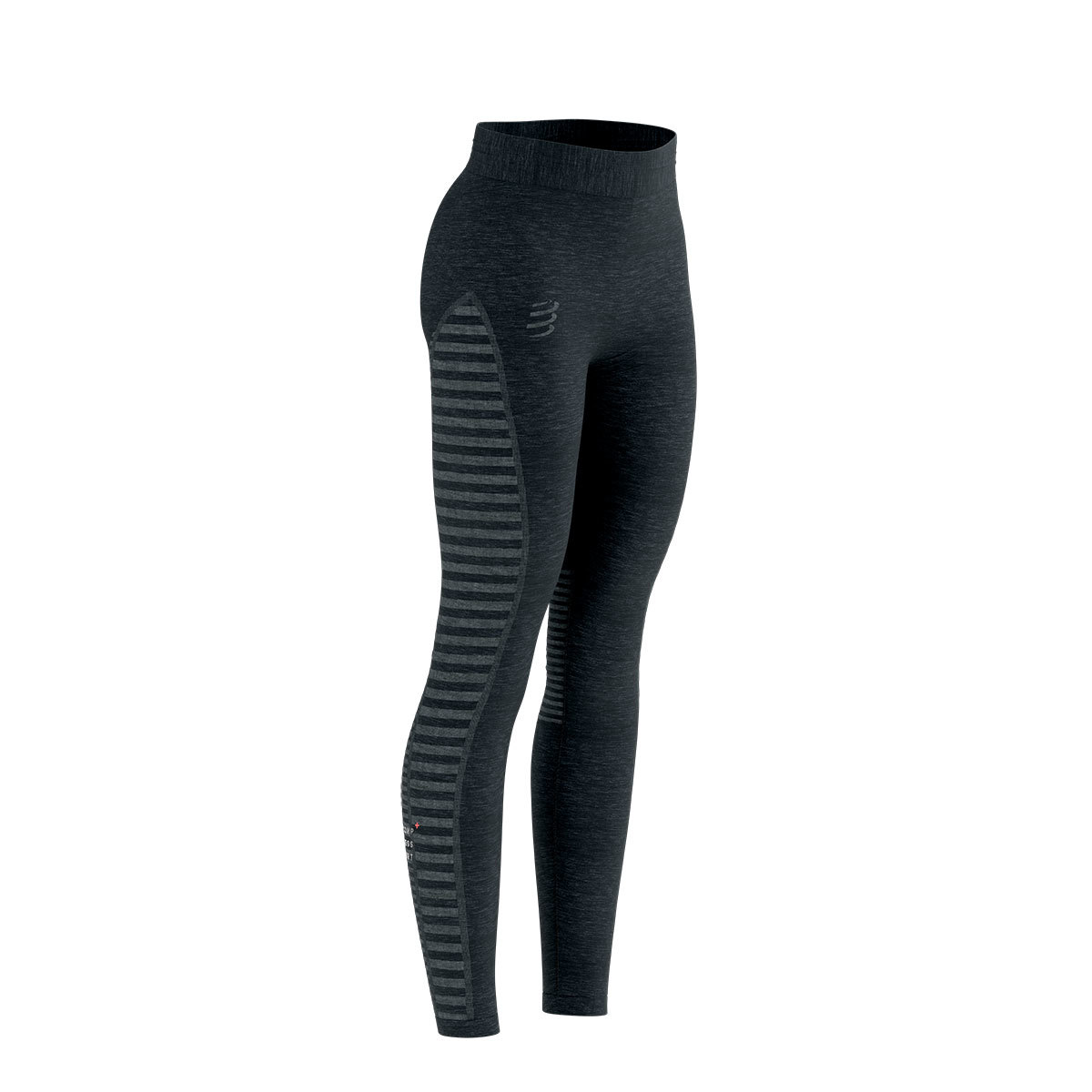 Compressport Winter Run Hardloopbroek Lang Zwart/Zilver Dames