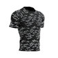 Compressport Training Hardloopshirt Korte Mouwen Zwart Camo Heren