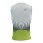 Compressport Tri Postural Aero Tank Triathlon Shirt Zonder Mouwen Wit/Groen Heren