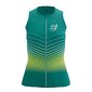 Compressport Tri Postural Aero Tank Triathlon Shirt Zonder Mouwen Groen Dames