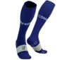 Compressport Full Socks Run Compressiekousen Paars/Grijs