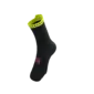 Compressport Pro Racing v4.0 Ultralight Run High Compressiesokken Zwart/Geel/Roze