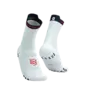 Compressport Pro Racing v4.0 Run High Compressiesokken Wit/Blauw/Rood