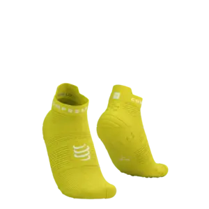 Compressport Pro Racing v4.0 Run Low Compressiesokken Groen/Wit