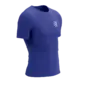 Compressport Racing Hardloopshirt Korte Mouwen Blauw/Wit Reflective Heren