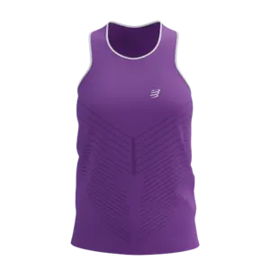 Compressport Performance Hardloopshirt Zonder Mouwen Paars/Wit Dames