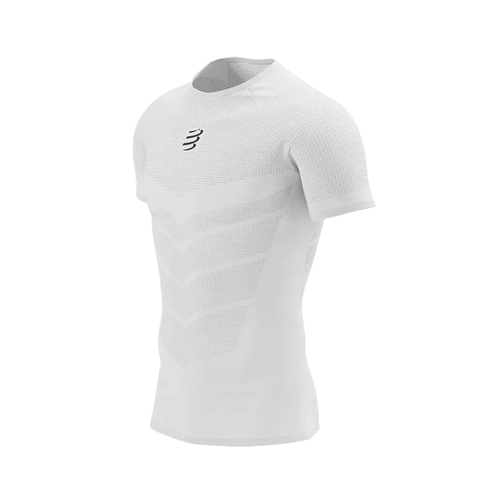 Compressport On/Off Hardloopshirt Korte Mouwen Wit Heren
