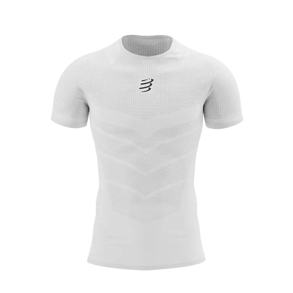 Compressport On/Off Hardloopshirt Korte Mouwen Wit Heren