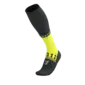 Compressport Full Socks Winter Run Compressiesokken Zwart/Geel