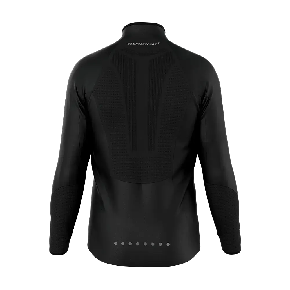 Compressport Hurricane Windproof Hardloopjack Zwart Heren