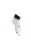 Compressport Pro Racing v4.0 Ultralight Run Low Compressiesokken Wit/Rood/Zwart
