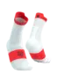Compressport Pro Racing v4.0 Run High Compressiesokken Wit/Fluo Rood