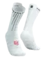 Compressport Aero Compressiesokken Wit/Fluo Rood