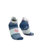 Compressport Pro Racing v4.0 Run Low Compressiesokken Blauw/Wit