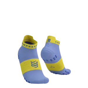 Compressport Pro Racing v4.0 Run Low Compressiesokken Paars/Geel
