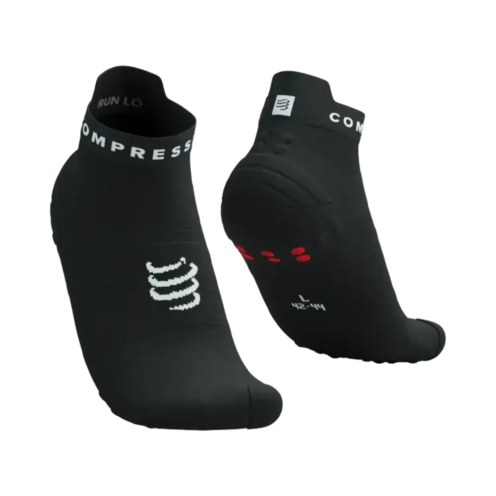 COMPRESSPORT Pro Racing v4.0 Run Low Compressiesokken Zwart/Wit