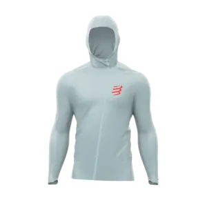 Compressport Hurricane Waterproof 10/10 Hardloopjack Lichtblauw Heren