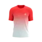 Compressport Performance Hardloopshirt Korte Mouwen Fluo Rood/Wit Heren
