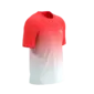 Compressport Performance Hardloopshirt Korte Mouwen Fluo Rood/Wit Heren