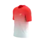 Compressport Performance Hardloopshirt Korte Mouwen Fluo Rood/Wit Heren