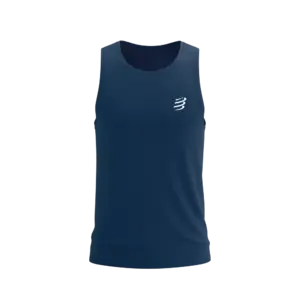 Compressport Performance Hardloop Singlet Blauw Heren