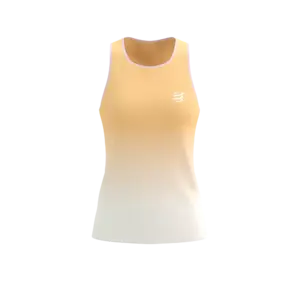 Compressport Performance Hardloop Singlet Oranje/Wit Dames
