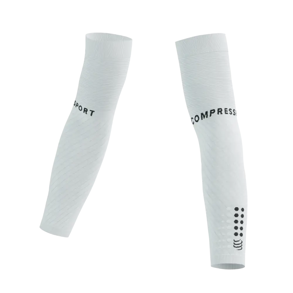 COMPRESSPORT ArmForce Ultralight Armwarmers Wit