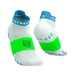 Compressport Pro Racing v4.0 Run Low Compressiesokken Wit/Blauw/Groen