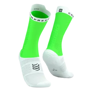 Compressport Pro Racing v4.0 Bike Compressiesokken Neon Groen/Wit
