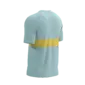 Compressport Performance Hardloopshirt Korte Mouwen Lichtblauw/Geel Heren