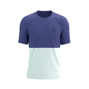 Compressport Performance Hardloopshirt Korte Mouwen Paars/Wit Heren
