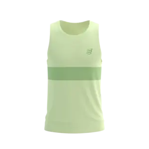 Compressport Performance Hardloop Singlet Lichtgroen/Groen Heren