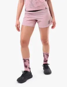 Compressport Performance Hardloopbroek Kort Roze Dames