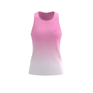 Compressport Performance Hardloop Singlet Roze/Wit Dames